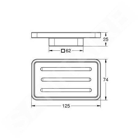 Grohe Selection Cube - Porte-savon, blanc satiné daVinci 40806000