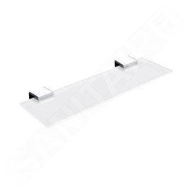 Nimco Kibo - Étagère, longueur 400 mm, verre mate/chrome Ki 14091B-40-26
