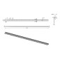 Sapho Canniveaux de vidage - Grille de drainage 1200 mm, droite, inox SPD1212-P