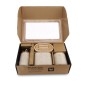 Nimco Kora - Set d'accessoires de salle de bain 4 en 1, beige sable / bambou KO 24000SET-86