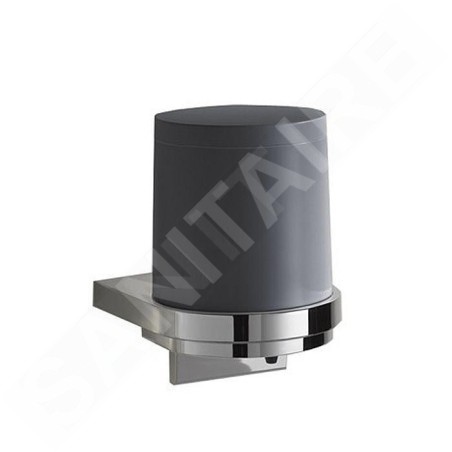 Keuco Collection Moll - Distributeur de savon avec support, 180 ml, anthracite/chrome 12752010101