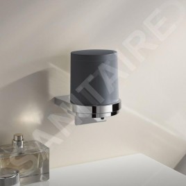 Keuco Collection Moll - Distributeur de savon avec support, 180 ml, anthracite/chrome 12752010101