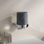 Keuco Collection Moll - Distributeur de savon avec support, 180 ml, anthracite/chrome 12752010101