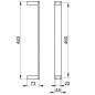 Keuco Edition 11 - Porte-serviettes vertical, hauteur 460 mm, chrome 11170010000