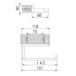 Steinberg 450 - Porte-papier toilette, chrome 450 2800