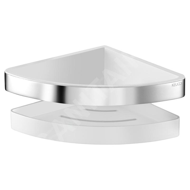 Keuco Collection Moll - Étagère d'angle, blanc/chrome 12757010000