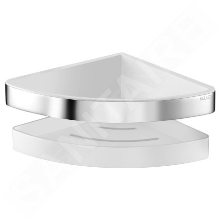 Keuco Collection Moll - Étagère d'angle, blanc/chrome 12757010000