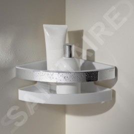 Keuco Collection Moll - Étagère d'angle, blanc/chrome 12757010000