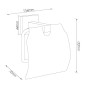 kielle Harmonia - Porte-papier toilette avec couvercle, chrome 40423000