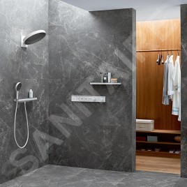 Hansgrohe Rainfinity - Étagère, longueur 500 mm, verre/chrome 26844000