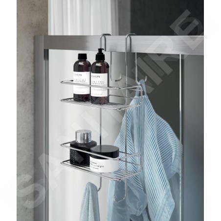 Sapho Accessoires de salle de bains Gedy - Étagère de douche 240x490x220 mm, chrome 2485