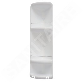 Sapho Accessoires de salle de bains Gedy - Étagère d'angle de douche Caesar 226x710x160 mm, blanc 7081