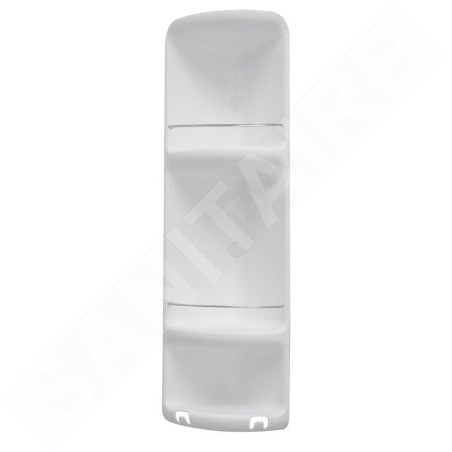 Sapho Accessoires de salle de bains Gedy - Étagère d'angle de douche Caesar 226x710x160 mm, blanc 7081