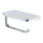 Steinberg 450 - Porte-papier toilette avec étagère, chrome 450 2820