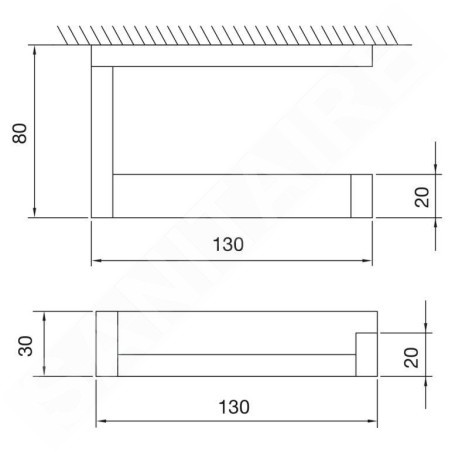 Steinberg 460 - Porte-papier toilette, chrome 460 2800