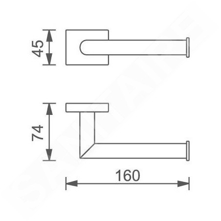 Novaservis Titania Elis - Porte-rouleaux, chrome 66431,0