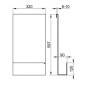 Keuco Accessoires de salle de bains - Tablette de douche, longueur 320 mm, noir mat 24951370000
