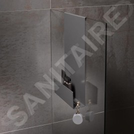 Keuco Accessoires de salle de bains - Tablette de douche, longueur 320 mm, noir mat 24951370000