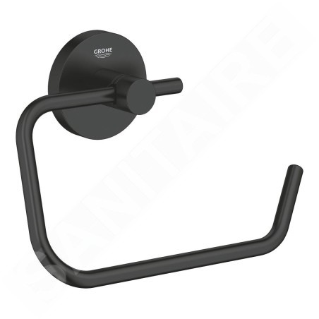 Grohe QuickFix Start - Porte-papier toilette, noir mat 412002430