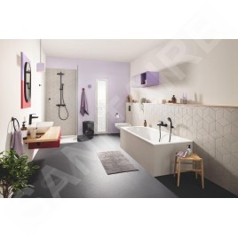 Grohe QuickFix Start - Porte-papier toilette, noir mat 412002430