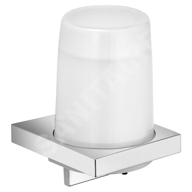 Keuco Edition 11 - Distributeur de savon avec support, 180 ml, verre dépoli/chrome 11152019000
