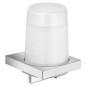 Keuco Edition 11 - Distributeur de savon avec support, 180 ml, verre dépoli/chrome 11152019000