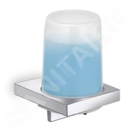 Keuco Edition 11 - Distributeur de savon avec support, 180 ml, verre dépoli/chrome 11152019000