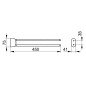 Keuco Elegance - Porte-serviettes double, longueur 450 mm, chrome 11618010000