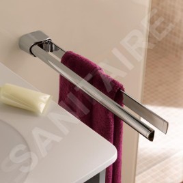 Keuco Elegance - Porte-serviettes double, longueur 450 mm, chrome 11618010000