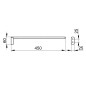 Keuco Edition 400 - Porte-serviettes, longueur 450 mm, chrome 11520010000