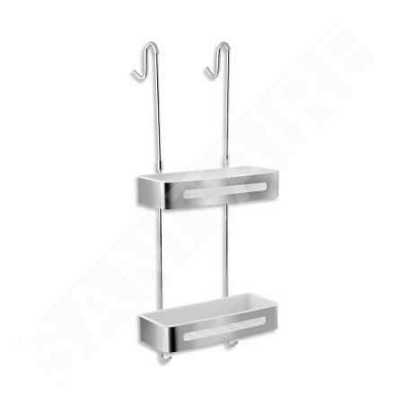 Novaservis Titania Yacore - Double étagère, inox brossé 65575,4