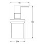 Grohe QuickFix Start - Distributeur de savon, verre/chrome 41188000