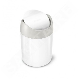 Simplehuman Poubelles - Mini poubelle de table, 1,5 l, blanc CW2079