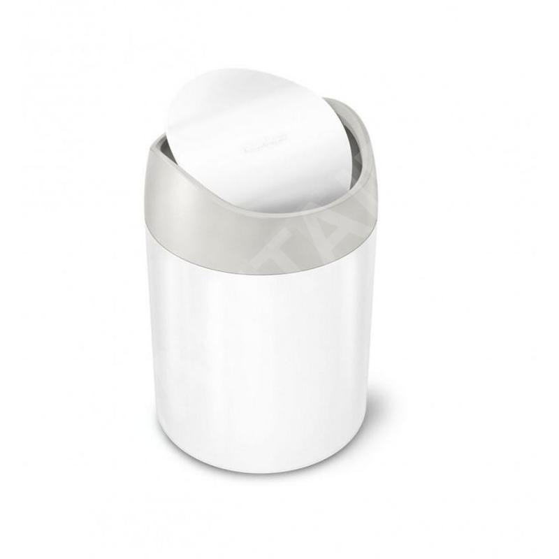 Simplehuman Poubelles - Mini poubelle de table, 1,5 l, blanc CW2079
