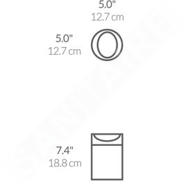 Simplehuman Poubelles - Mini poubelle de table, 1,5 l, blanc CW2079
