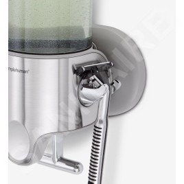 Simplehuman Accessoires de salle de bains - Distributeur de savon et shampooing, 2x 444 ml, inox brossé BT1028