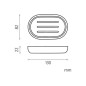 Nimco Kora - Porte-savon, blanc / bambou KO 24059-05