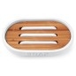 Nimco Kora - Porte-savon, blanc / bambou KO 24059-05