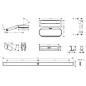 Hansgrohe WallStoris - Set de pommeau de douche 105, 3 jets et accessoires de salle de bain, blanc mat 24291700 Hansgrohe WallStoris - Set de pommeau de douche 105, 3 jets et accessoires de salle de bain, blanc mat 24291700