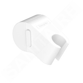 Hansgrohe WallStoris - Set de pommeau de douche 105, 3 jets et accessoires de salle de bain, blanc mat 24291700