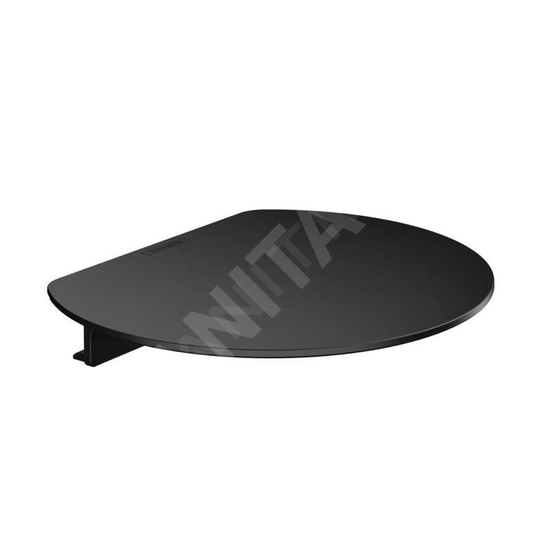 Hansgrohe WallStoris - Tablette, 200x169 mm, noir mat 27915670
