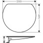 Hansgrohe WallStoris - Tablette, 200x169 mm, noir mat 27915670