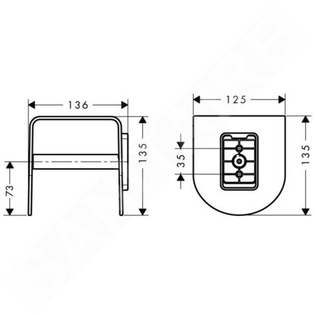 Axor Urquiola - Porte-papier toilette, chrome 42436000