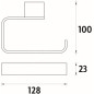 Nimco Kibo - Porte-papier toilette, chrome Ki 14055-26