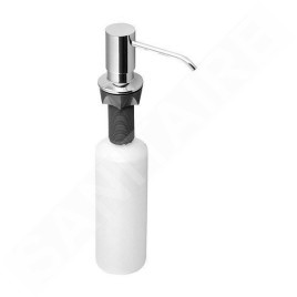 Sapho Accessoires - Distributeur de savon, à encastrer, rond, chrome SP023