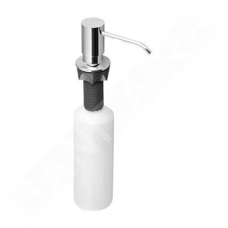 Sapho Accessoires - Distributeur de savon, à encastrer, rond, chrome SP023