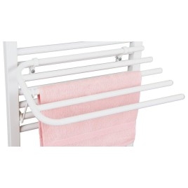 Aqualine Accessoires - Séchoir de serviettes, montage sur corps de chauffe 600 mm, blanc 25-03-SV460