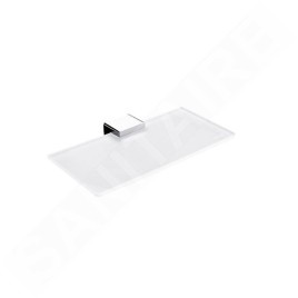 Nimco Kibo - Étagère, longueur 200 mm, verre mat / chrome Ki 14091B-1U-20-26