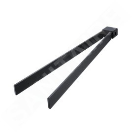 Nimco Kibo - Porte-serviettes rotatif, 375 mm, noir mat Ki-14096-90