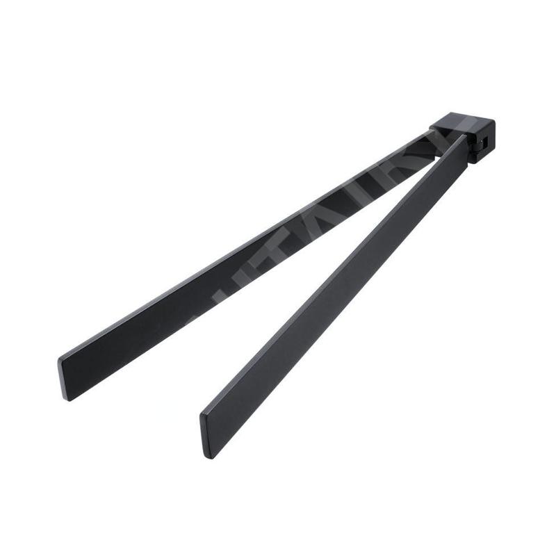 Nimco Kibo - Porte-serviettes rotatif, 375 mm, noir mat Ki-14096-90